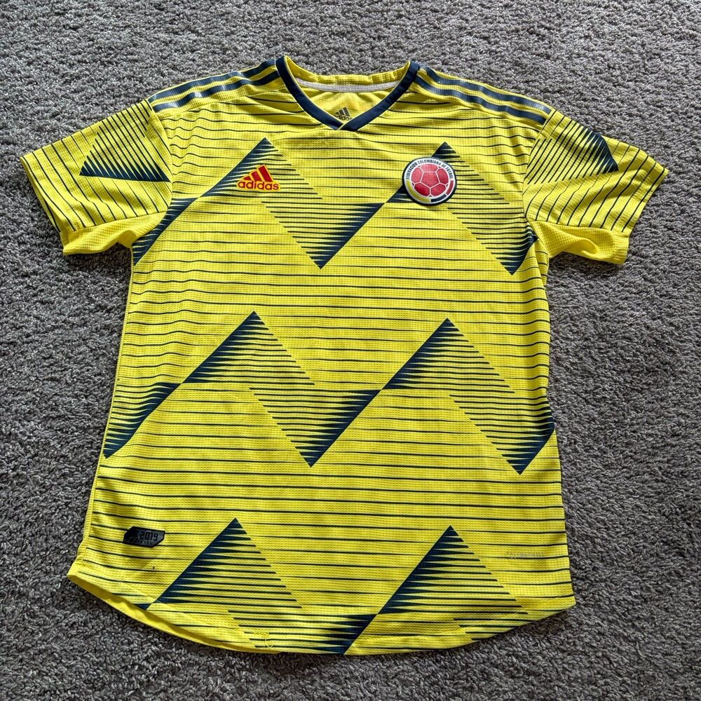 Adidas Colombia National Team 2019 Home Soccer Futbol Jersey Mens Size XL